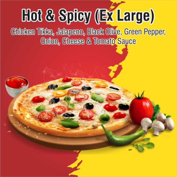 hot & spicy pizza extra large