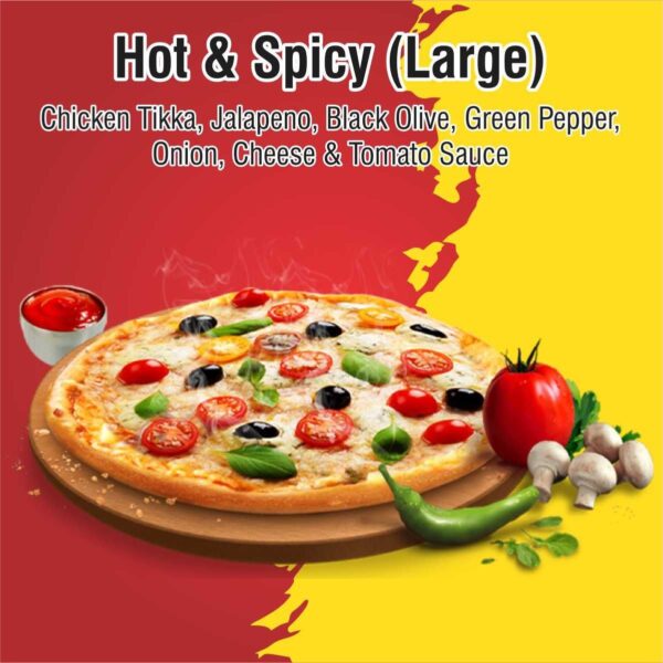 hot & spicy pizza large