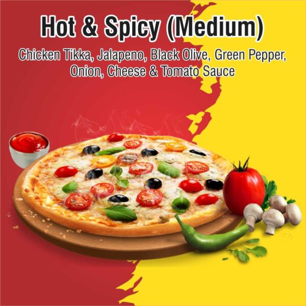 hot & spicy pizza medium